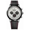 Montre homme Hugo Boss Racing réf. 1513185, boîtier 44 mm, acier inoxydable, cuir, silicone, verre minéral – vue principale, Horlova Maroc
