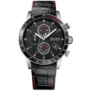 Montre homme Hugo Boss Rafale réf. 1513390, chronographe quartz, boîtier 44 mm, acier inoxydable – vue principale, Horlova Maroc