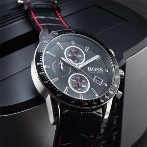 Montre homme Hugo Boss Rafale réf. 1513390, chronographe quartz, boîtier 44 mm, acier inoxydable, verre minéral – deuxième vue