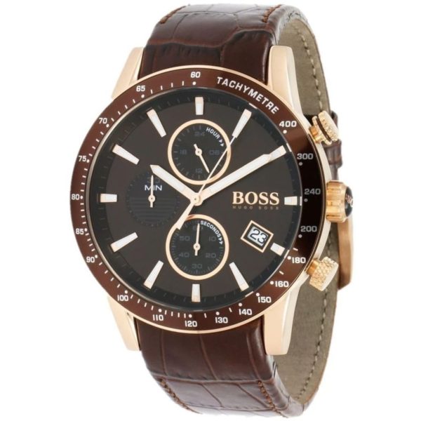 Montre homme Hugo Boss Rafale réf. 1513392, mouvement quartz, boîtier 44 mm, cuir, étanche 50 m – deuxième vue