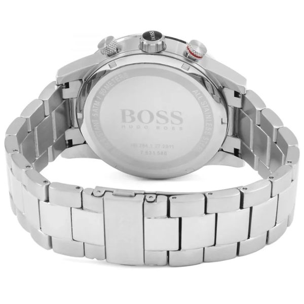 Montre homme Hugo Boss Rafale réf. 1513509, chronographe quartz, boîtier 44 mm, acier inoxydable, étanche 50 m – quatrième vue