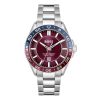 Montre homme Hugo Boss Runner 43 mm réf. 1514209, bracelet acier, mouvement quartz – vue de face | Horlova Maroc