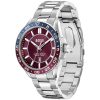 Montre homme Hugo Boss Runner 43 mm réf. 1514209, bracelet acier, mouvement quartz – vue de trois-quarts