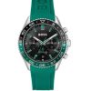 Montre homme Hugo Boss Runner réf. 1514246, mouvement quartz, boîtier 43 mm, silicone, caoutchouc – vue principale, Horlova Maroc