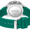 Montre homme Hugo Boss Runner réf. 1514246, mouvement quartz, boîtier 43 mm, silicone, caoutchouc, verre minéral – troisième vue