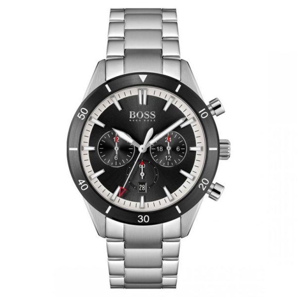 Montre homme Hugo Boss Santiago réf. 1513862, chronographe quartz, acier inoxydable – troisième vue