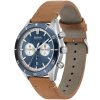 Montre homme Hugo Boss Santiago réf. 1513860, mouvement quartz, boîtier 44 mm, cuir, étanche 50 m – troisième vue