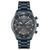 Montre homme Hugo Boss Santiago 44 mm réf. 1513865, cadran gris, bracelet acier – autre angle