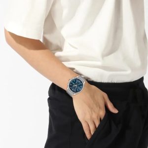 Montre homme Hugo Boss Skytraveller réf. 1514149, chronographe quartz, boîtier 44 mm, acier inoxydable – vue principale, Horlova Maroc