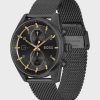 Montre homme Hugo Boss Skytraveller réf. 1514150, chronographe quartz, boîtier 44 mm, acier inoxydable – vue principale, Horlova Maroc