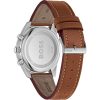 Montre homme Hugo Boss Skytraveller réf. 1514161, chronographe quartz, boîtier 44 mm, cuir, verre minéral, étanche 50 m – troisième vue