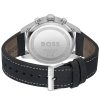 Montre homme Hugo Boss Sobre réf. 1513987, chronographe quartz, boîtier 44 mm, cuir, étanche 50 m – troisième vue