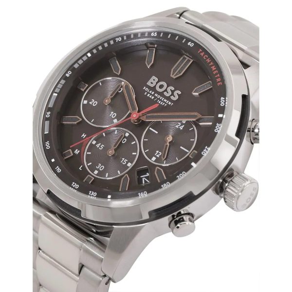 Montre homme Hugo Boss Solgrade réf. 1514032, mouvement quartz, boîtier 44 mm, acier inoxydable – quatrième vue