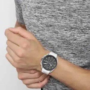 Montre homme Hugo Boss Sport réf. 1513948, chronographe quartz, boîtier 44 mm, silicone, étanche 50 m – vue principale, Horlova Maroc