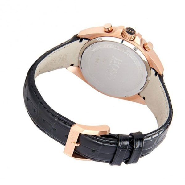 Montre homme Hugo Boss Sport réf. 1513092, boîtier 45 mm, acier inoxydable, cuir, verre minéral – quatrième vue