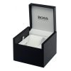 Montre homme Hugo Boss Steer Chrono 44 mm réf. 1514068, cadran noir, bracelet acier – autre angle