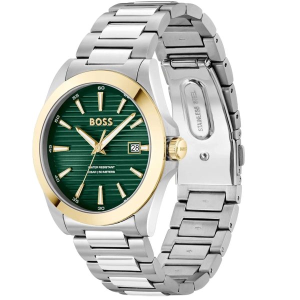 Montre homme Hugo Boss Strike réf. 1514173, mouvement quartz, boîtier 41 mm, acier inoxydable, verre minéral, étanche 50 m – deuxième vue