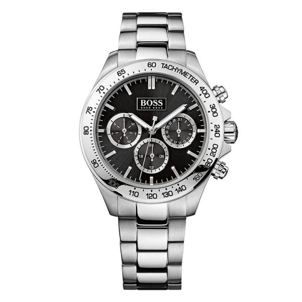 Montre homme Hugo Boss Talent réf. 1502370, boîtier 44 mm, acier inoxydable, verre minéral – vue principale, Horlova Maroc