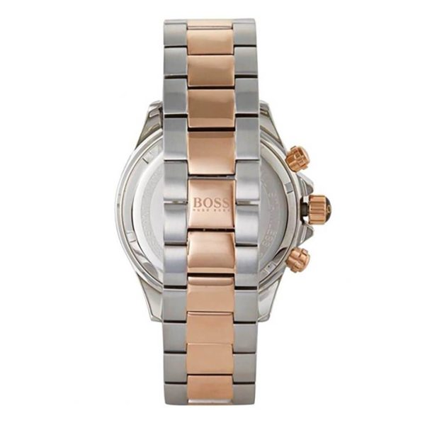 Montre homme Hugo Boss Talent 44 mm réf. 1513339, bracelet acier, mouvement quartz chronographe – vue de trois-quarts