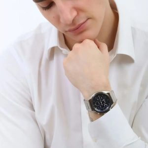 Montre homme Hugo Boss Top réf. 1514093, mouvement mécanique, boîtier 44 mm, acier inoxydable – vue principale, Horlova Maroc