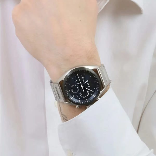 Montre homme Hugo Boss Top réf. 1514093, mouvement mécanique, boîtier 44 mm, acier inoxydable – deuxième vue
