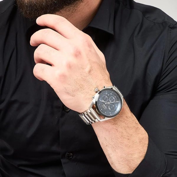 Montre homme Hugo Boss Top réf. 1514093, mouvement mécanique, boîtier 44 mm, acier inoxydable – troisième vue