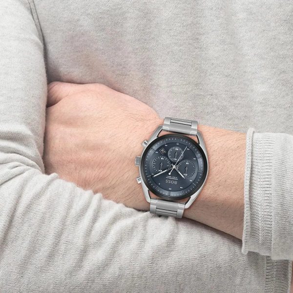 Montre homme Hugo Boss Top réf. 1514093, mouvement mécanique, boîtier 44 mm, acier inoxydable – quatrième vue