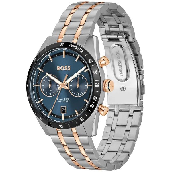Montre homme Hugo Boss Tourmaster réf. 1514288, mouvement quartz, boîtier 41 mm, acier inoxydable – troisième vue