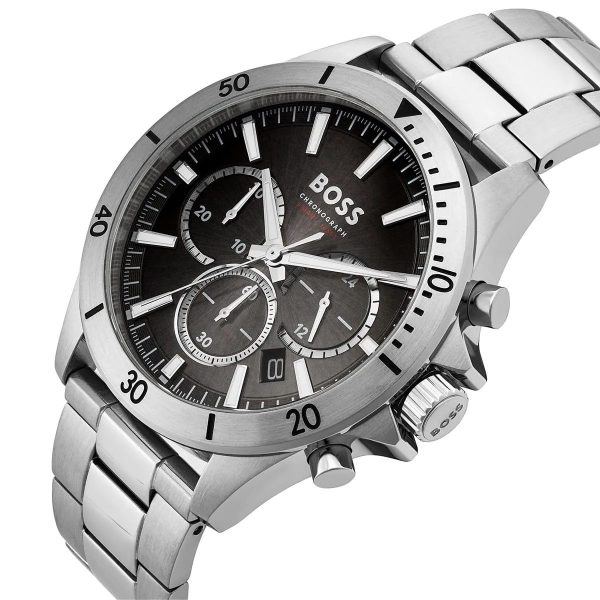 Montre homme Hugo Boss Troper réf. 1514057, mouvement quartz, boîtier 44 mm, acier inoxydable – quatrième vue