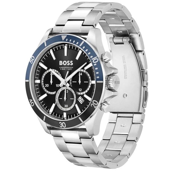 Montre homme Hugo Boss Troper réf. 1514101, mouvement quartz, boîtier 44 mm, acier inoxydable – troisième vue