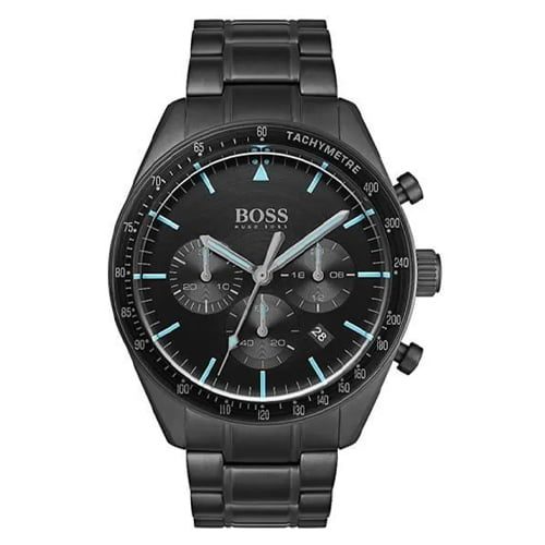 Montre homme Hugo Boss Trophy réf. 1513675, chronographe quartz, boîtier 22 mm, acier inoxydable – vue principale, Horlova Maroc