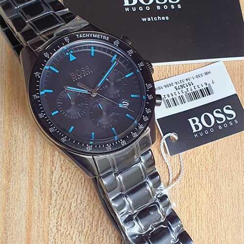 Montre homme Hugo Boss Trophy réf. 1513675, chronographe quartz, boîtier 22 mm, acier inoxydable – quatrième vue