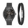 Montre homme Hugo Boss Tyler Giftset réf. 1570194, mouvement quartz, boîtier 43 mm, acier inoxydable – vue principale, Horlova Maroc