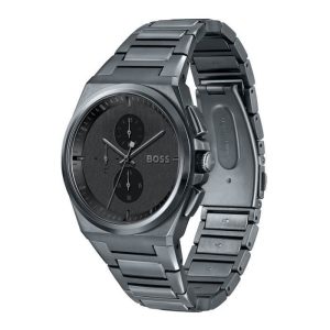 Montre homme Hugo Boss Urbaine réf. 1513996, chronographe quartz, boîtier 46 mm, acier inoxydable – deuxième vue
