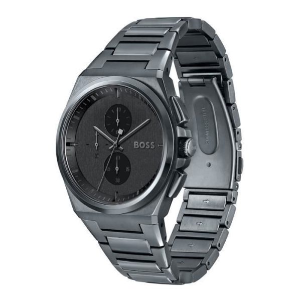 Montre homme Hugo Boss Urbaine réf. 1513996, chronographe quartz, boîtier 46 mm, acier inoxydable – deuxième vue