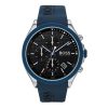 Montre homme Hugo Boss Velocity 44 mm réf. 1513717, bracelet acier, mouvement quartz chronographe – vue de face | Horlova Maroc