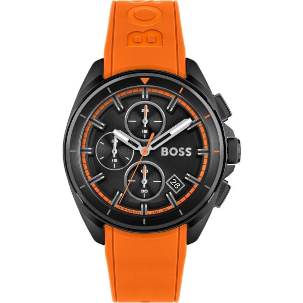 Montre homme Hugo Boss Volane 42 mm réf. 1513957, bracelet acier – vue de face | Horlova Maroc