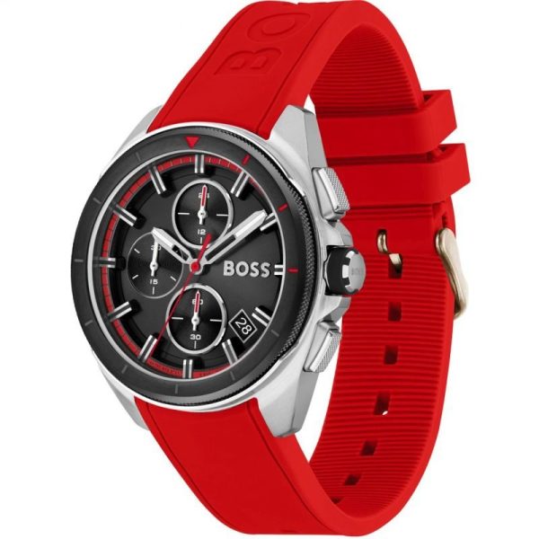 Montre homme Hugo Boss Volane réf. 1513959, mouvement quartz, boîtier 44 mm, acier inoxydable, silicone – deuxième vue