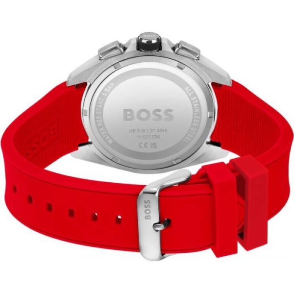Montre homme Hugo Boss Volane réf. 1513959, mouvement quartz, boîtier 44 mm, acier inoxydable, silicone – troisième vue