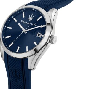 Montre homme Maserati Attrazione réf. R8851151005, mouvement quartz, boîtier 43 mm, acier inoxydable, verre minéral – deuxième vue