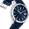 Montre homme Maserati Attrazione réf. R8851151005, mouvement quartz, boîtier 43 mm, acier inoxydable, verre minéral – troisième vue
