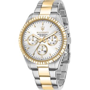 Montre homme Maserati Competizione réf. R8853100021, chronographe quartz, boîtier 43 mm, acier inoxydable – vue principale, Horlova Maroc