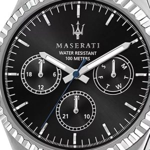 Montre homme Maserati Competizione réf. R8853100023, mouvement quartz, boîtier 43 mm, acier inoxydable, étanche 100 m – deuxième vue