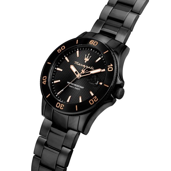 Montre homme Maserati Competizione réf. R8853100035, mouvement quartz, boîtier 43 mm, acier inoxydable, verre minéral – deuxième vue