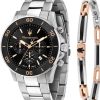 Montre homme Maserati Competizione réf. R8873600001, mouvement quartz, boîtier 43 mm, acier inoxydable, verre minéral – deuxième vue