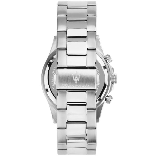 Montre homme Maserati Competizione réf. R8873600008, chronographe quartz, boîtier 43 mm, acier inoxydable, verre minéral – quatrième vue