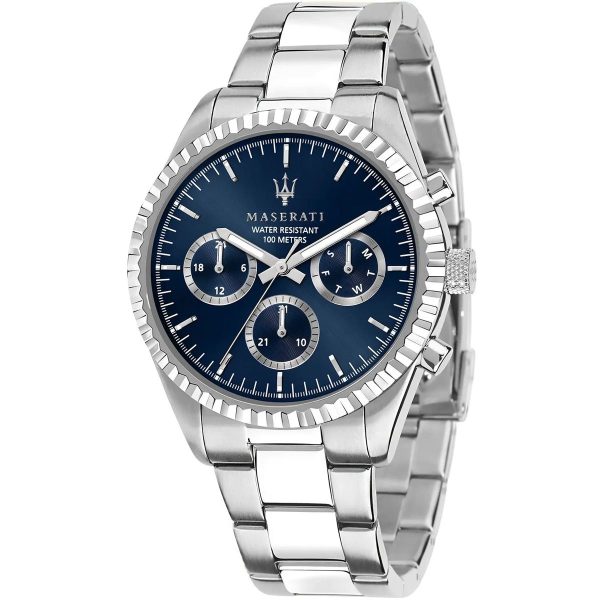 Montre homme Maserati Competizione Coffret réf. R8853100047, mouvement quartz, boîtier 43 mm, verre minéral – vue principale, Horlova Maroc