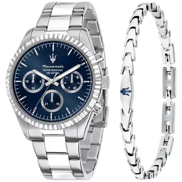 Montre homme Maserati Competizione Coffret réf. R8853100047, mouvement quartz, boîtier 43 mm, acier inoxydable, verre minéral – deuxième vue