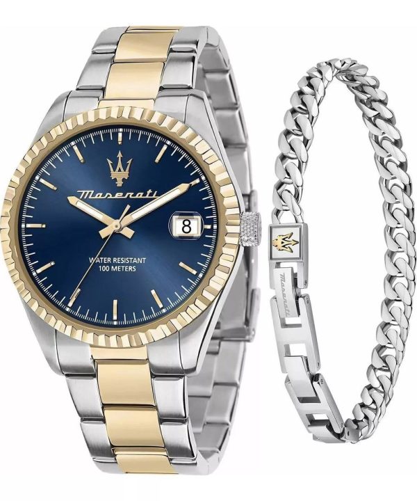Montre homme Maserati Competizione Set réf. R8853100033, mouvement quartz, boîtier 43 mm, acier inoxydable, verre minéral – deuxième vue
