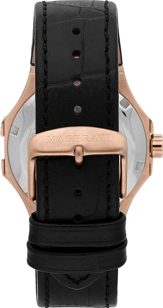 Montre homme Maserati Potenza réf. R8821108039, mouvement automatique, boîtier 40 mm, acier inoxydable, cuir, verre minéral – deuxième vue